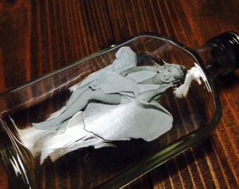Marilyn Monroe whiskey Flask OOAK