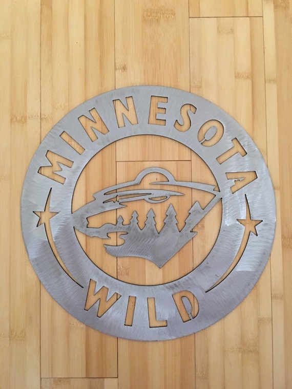 Minnesota Wild metal art metal sign decor by MetalArtDesignz