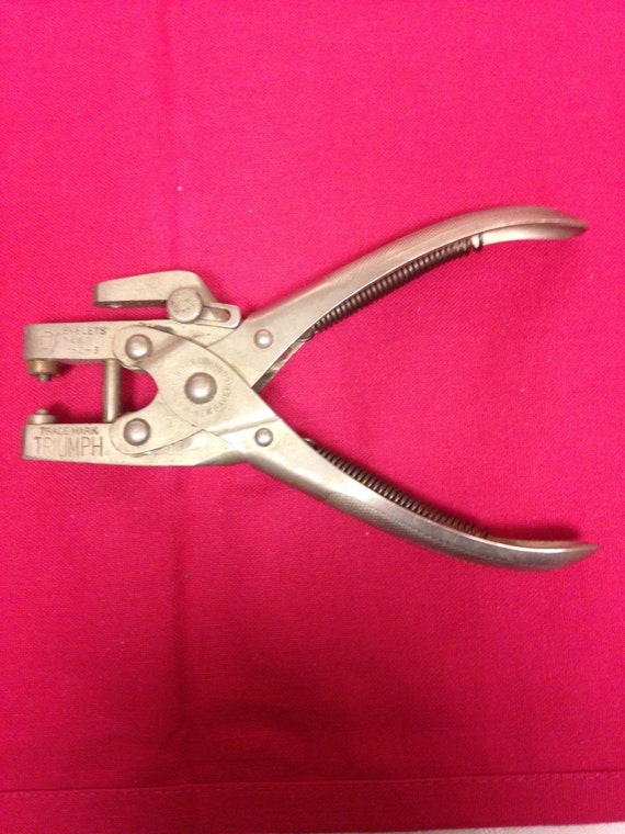 Antique Bernard Leather Eyelet Hole Punch