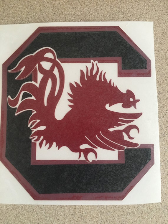 South Carolina Gamecocks Vinyl Decal for Cars Laptops Phones