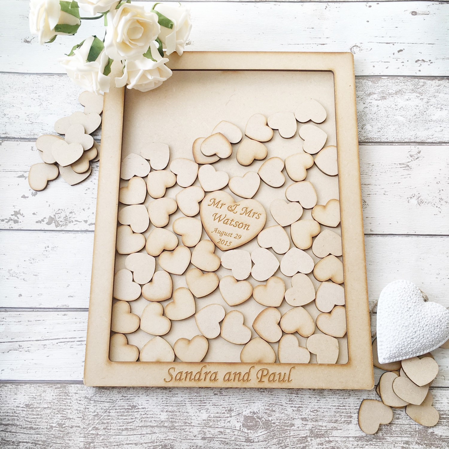 Wedding drop box dropbox wedding guest book wooden