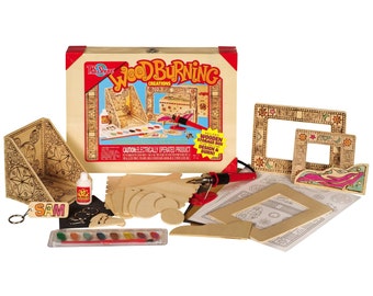Wood Burning Pen, Beginning WoodBurning Set, Pyrography Tool, Leather Craft Drawing Woodburner Detailer Kit