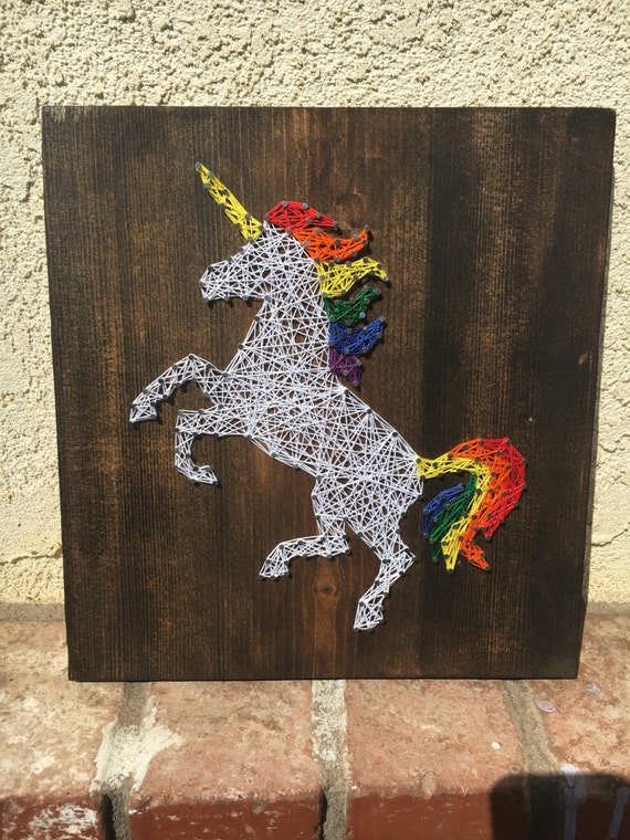 Unicorn String Art