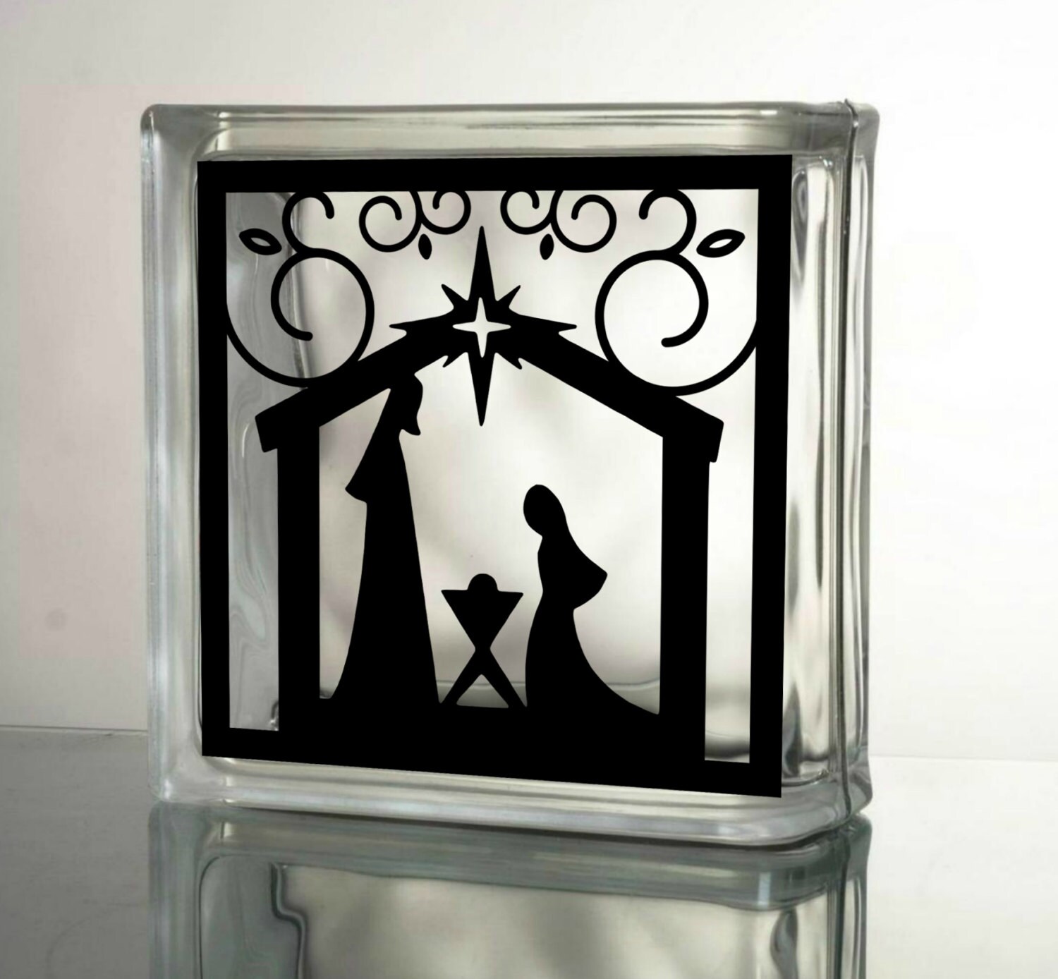 nativity decal christmas decals for glass blocks by nativity decal christmas decals for glass blocks by