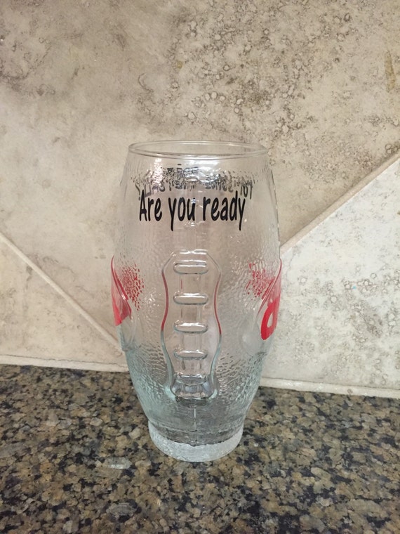 Football glasses football beer glasses by SandJBargainVault
