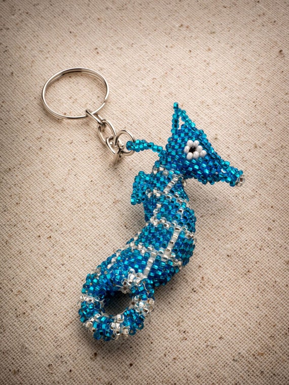 Seahorse Keychain Beaded