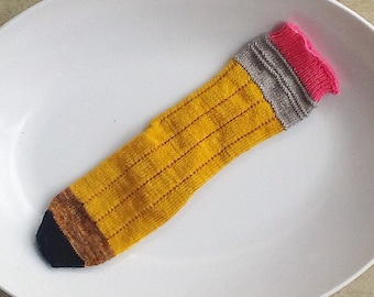 No 2 Pencil Sock PATTERN ***Pattern only***