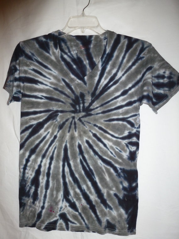 Black and Grey Tie Dyed Shirt