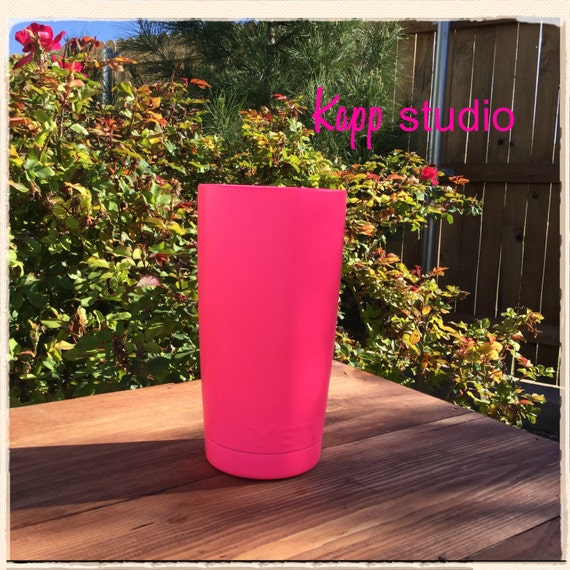 Neon Hot Pink YETI 20 Oz Tumbler With Optional Name By Kappstudio   Il 570xN.987013875 Kmkj 