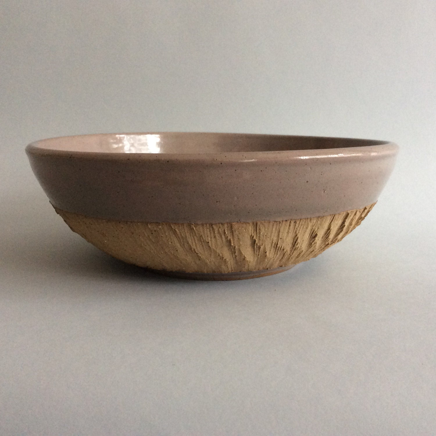 Gray Stoneware Serving Bowl
