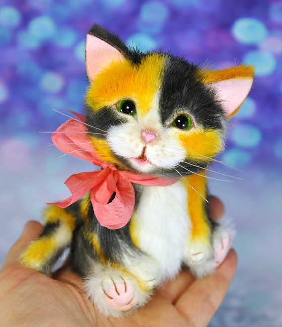 calico kitten stuffed animal