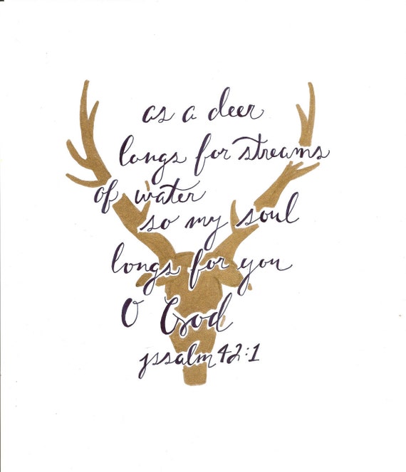 Items similar to psalm 42:1 on Etsy