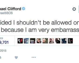 Michael Clifford Internet Tweet Magnet