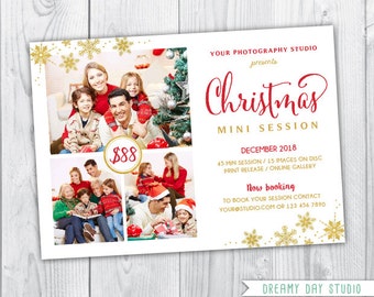 gold christmas mini session template / christmas mini template / christmas mini session template / christmas mini session / christmas mini
