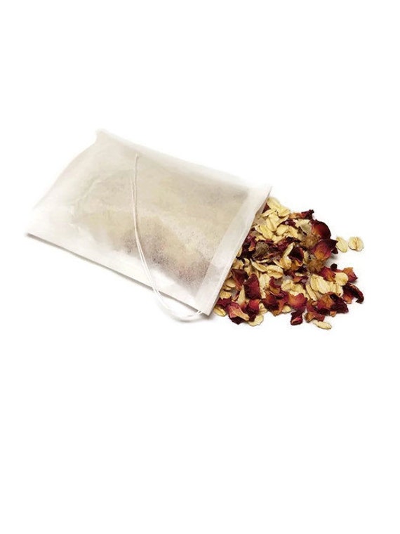 Items similar to Rose and Oatmeal Bath Tea, Oatmeal Soak, Rose Soak