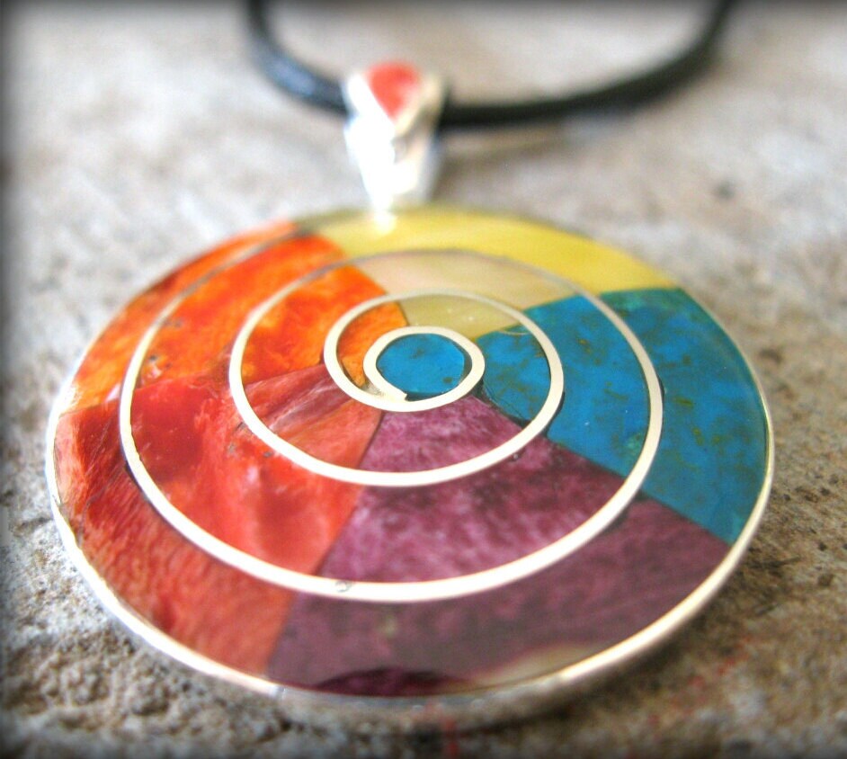 Large spiritual pendants peruvian jewelry peru silver pendant