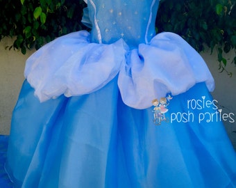 Cinderella dress for Birthday costume or Photo shoot Cinderella dress outfit Birthday dress Cinderella costume Princess dress for Birthday