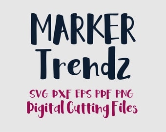 SVG Font Cut Files, Alphabet Cutting Letters in Svg Dxf Eps for Silhouette & Cricut, Vinyl Letters, Vector Letters A - Z Instant Download