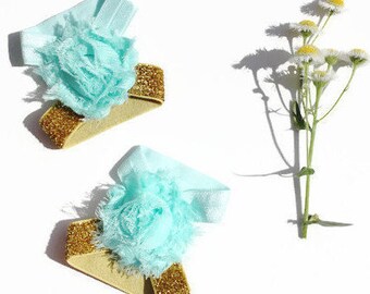 Baby Barefoot Sandals, Barefoot Sandals Baby, Aqua Mint Barefoot Sandals, Gold Barefoot Sandals, Barefoot Sandals for Babies