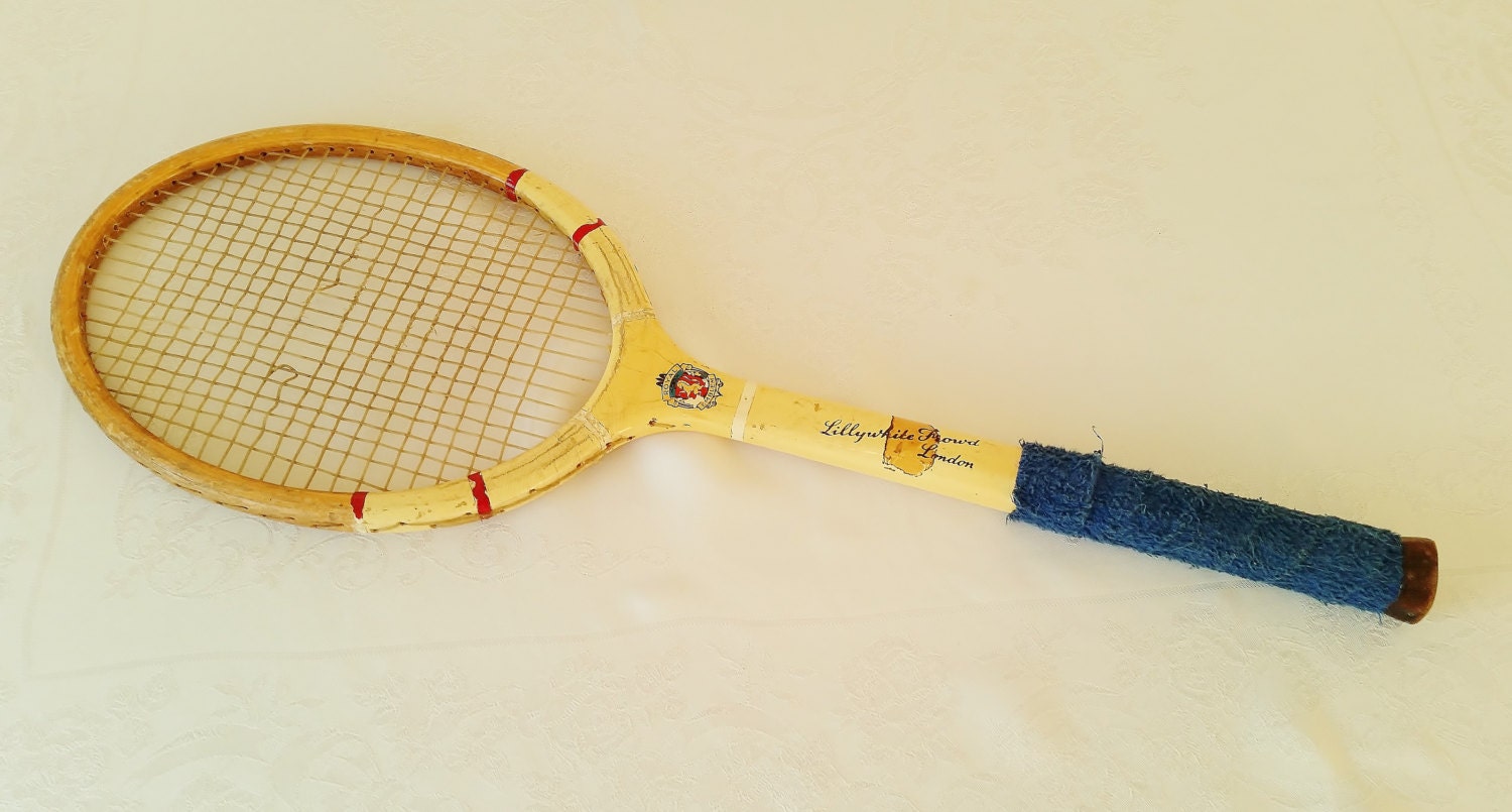 Vintage Tennis Racquet Lillywhite Frowd London England.