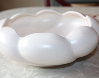 Sweet Stangl Satin White Bowl / Planter: 9", #3283