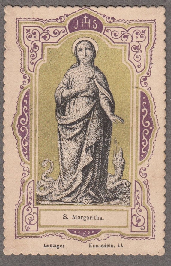 Saint Margaret the VirginSt Marina the Great by Thereseholycards