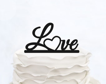 Love cake topper | Etsy