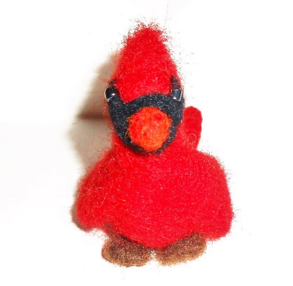 red cardinal plush