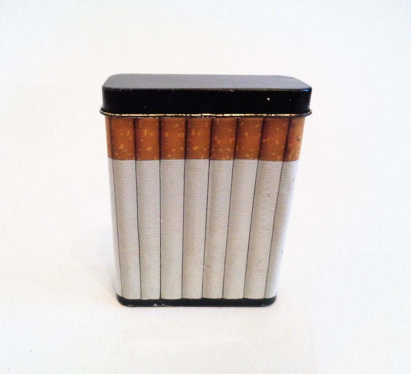 Vintage Cigarette Tin Can Cigarette Tin Box Cigarette Tin