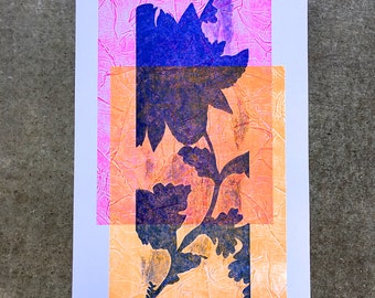 Abstract Wallpaper Flower Print