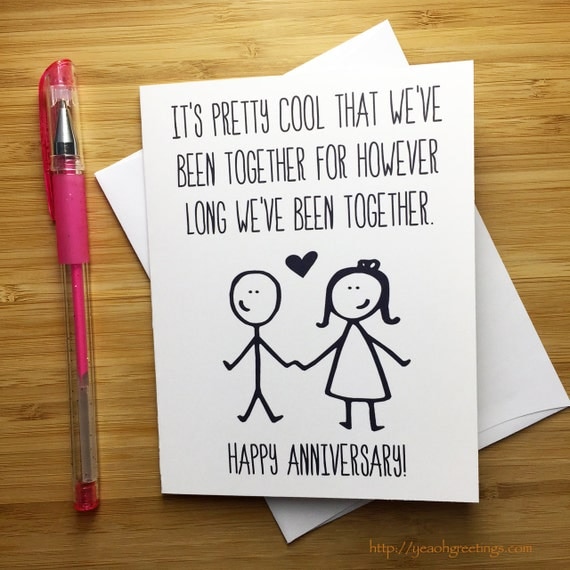 Funny Anniversary  Card Happy Anniversary  Anniversary  Card