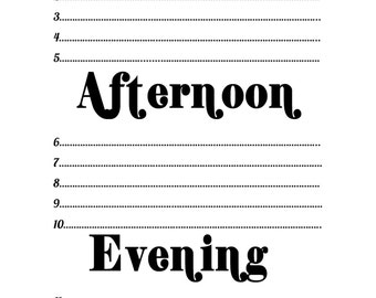 Items similar to 2016 Planner with Morning Afternoon Evening Layout ...