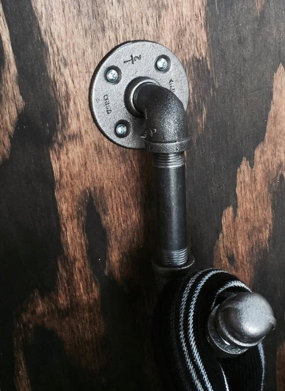 Industrial Coat Hook Pipe Coat Hook Coat by BlackIronIndustrial