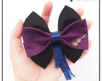 Sherlock Inspired Hair Bow / Bow Tie (Double / Single)