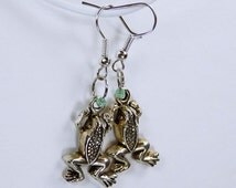 Novelty Earrings Frodete Silver Frog Earrings For Women Easter Basket Stuffers Vintage Frogs Shaped Stud Earrings Funny Cute 3d Animal Earrings Jewelry Gifts Insect Earrings