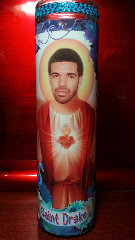 Drake Celebrity Saint Prayer Candles Tropical by WantWishBuy