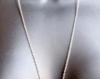Vintage Silver Tone Single Strand Chain 27” Opera Length