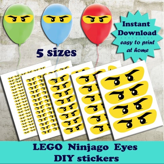 ninjago augen diy aufkleber lego ninjago von