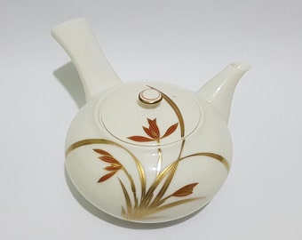 Koransha Porcelain Japanese Yokode Kyusu 急須 Teapot, CecysAsianShop