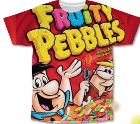 Fruity pebbles art allover print shirts by InkedapparelArt on Etsy