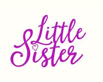 Little sister svg | Etsy