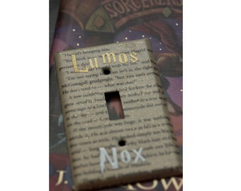 Harry Potter Wall Light Switchplate, Light Switch Cover, Harry Potter home decor, gift idea, Harry Potter Party, Potterhead, Hermione, Ron