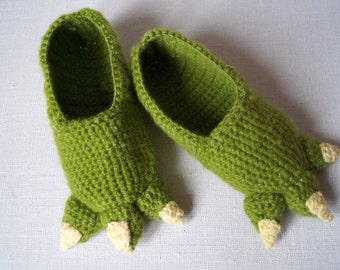 Crochet Slippers Pattern PDF, Home Slippers, Ankle Boots, Crochet Boots, Yoda, Crochet Pattern, Star Wars Costume, House Slippers, Star Wars