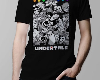 Undertale All Characters Sans Papyrus Toriel Undyne Alphys Inspired T-shirt. Male and Female Apparel