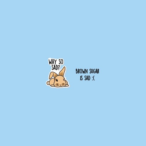 SAD Brown Sugar : Sad Planner Stickers / Sad down