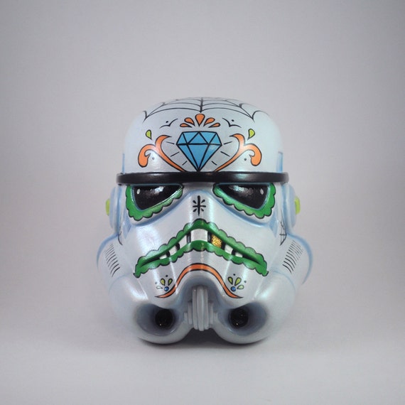 custom painted stormtrooper helmet