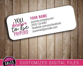 Catalog Label | Return Address Label | 2.75" x 1" | Avery/Vista Print | Printable | Digital File | Perfectly Posh Compatible