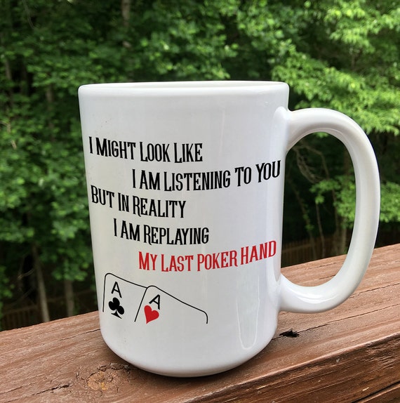 Poker coffee mug / poker player gifts / poker gifts / poker