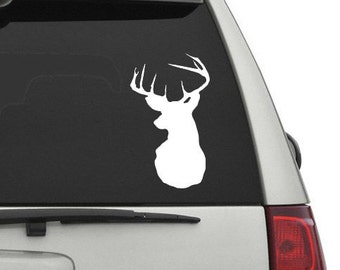 Deer Head Car Decal Vinyl Decal Car Window Decal Personalized