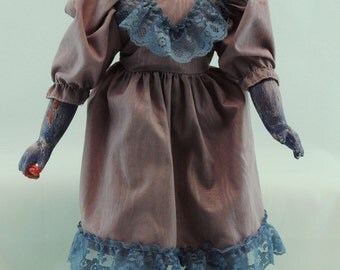 SALE!!! Zombie brain horror doll ghoul gory scary creepy nightmare goth bloody